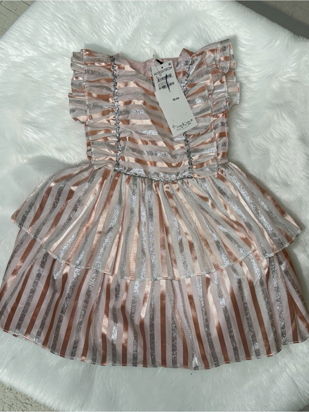 Pippa & Julie Girls Size 5 Striped Party Dress NWT - see description